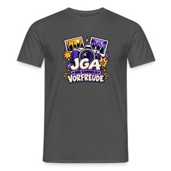 JGA – Wir sammeln Vorfreude - Männer T-Shirt - Anthrazit - Vorne - AI Model Male 178 light (178cm)