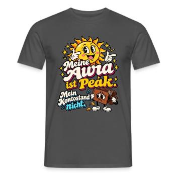 Sonne Peak Humor und Kontostand - Männer T-Shirt - Anthrazit - Vorne - AI Model Male 178 light (178cm)