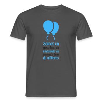 Wir sind ein Ballon voller Gefühle - Männer T-Shirt - Anthrazit - Vorne - AI Model Male 178 light (178cm)