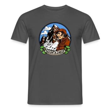 Bergsteiger Alpinisten - Männer T-Shirt - Anthrazit - Vorne - AI Model Male 178 light (178cm)