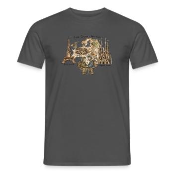 Abenteuerliche Liebe unter Denkmälern - Männer T-Shirt - Anthrazit - Vorne - AI Model Male 178 light (178cm)