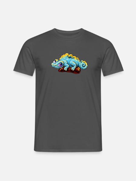 Jaszczurka_SpokoLoko - Männer T-Shirt - Anthrazit