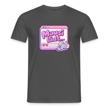 Mausi lädt Y2K - Männer T-Shirt - Anthrazit - Vorne - AI Model Male 178 light (178cm)