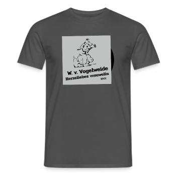 Vogelweide - Männer T-Shirt - Anthrazit - Vorne - AI Model Male 178 light (178cm)