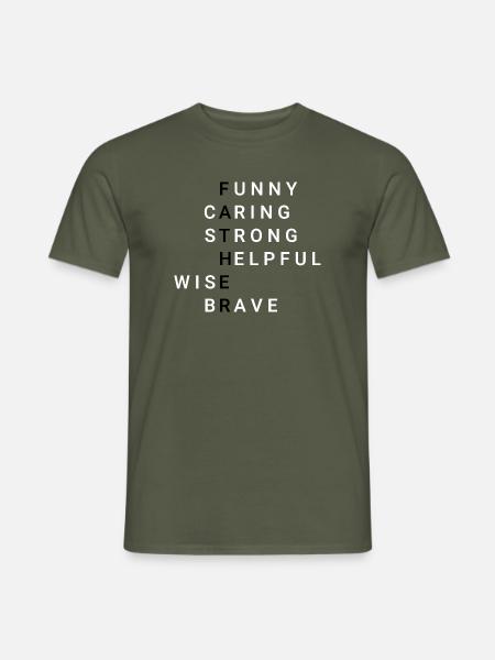 Father Vater - Männer T-Shirt - Militärgrün