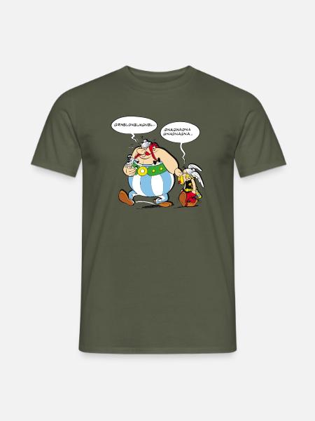 Asterix & Obelix Speach bubbles - Men's T-Shirt - military green