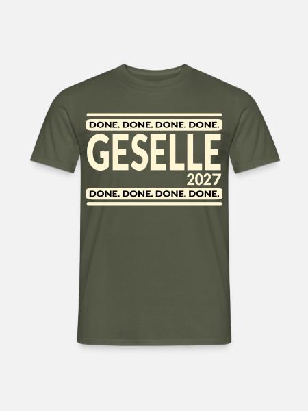 Ausbildung Geselle 2027 - Männer T-Shirt - Militärgrün