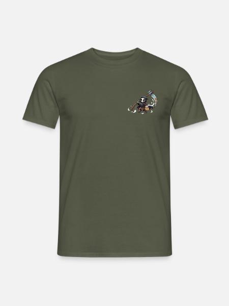 Süßer kleiner Seelenschnitter mit Geistern - Männer T-Shirt - Militärgrün