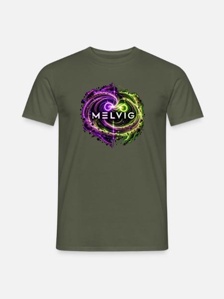 MELVIG Wolf-Rayet – Kosmische Staubringe - Männer T-Shirt - Militärgrün