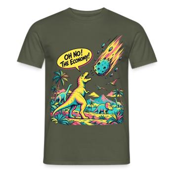 Prioritäten - Männer T-Shirt - Militärgrün - Vorne - AI Model Male 178 light (178cm)