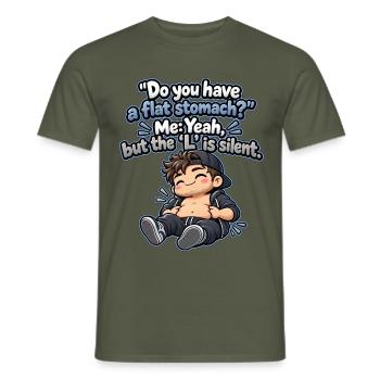 b43c3cd7-12d7-4450-922c-4cddfe5831e1 - Männer T-Shirt - Militärgrün - Vorne - AI Model Male 178 light (178cm)