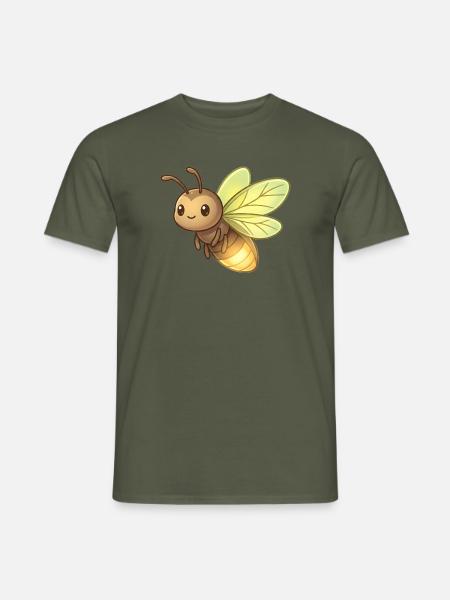 Glühwürmchen - Männer T-Shirt - Militärgrün