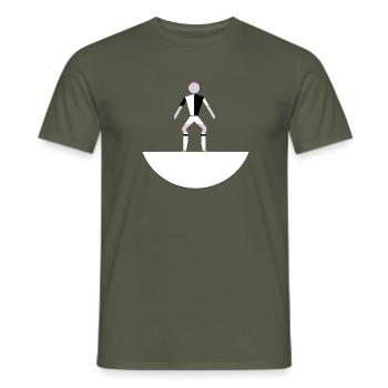 Miniaturgeometrische Figur - Männer T-Shirt - Militärgrün - Vorne - AI Model Male 178 light (178cm)
