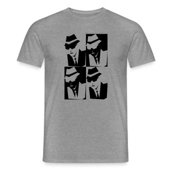 Ska Men - Männer T-Shirt - Graphit meliert - Vorne - AI Model Male 178 light (178cm)