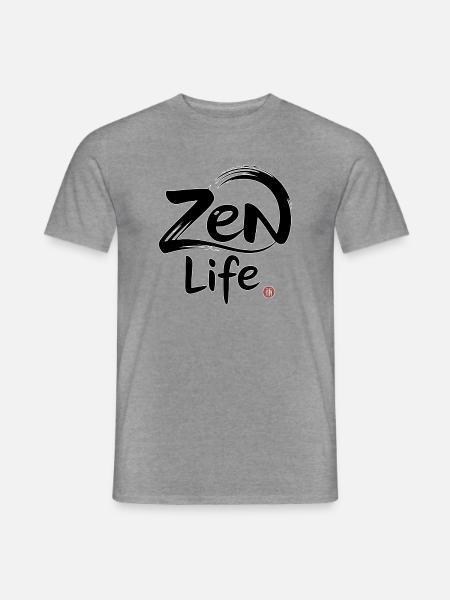 Zen-Leben: Frieden und Gleichgewicht - Männer T-Shirt - Graphit meliert