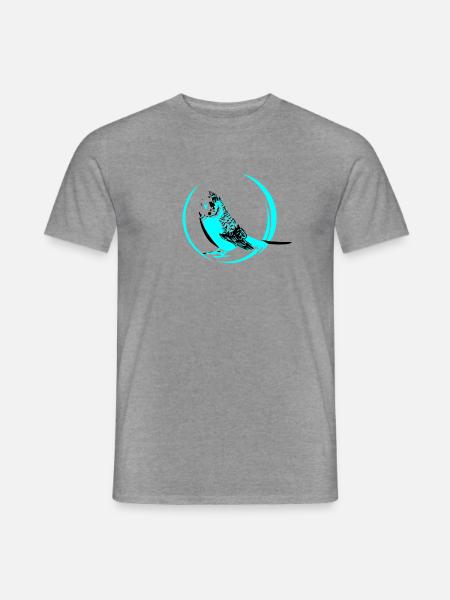 wellensittich - Männer T-Shirt - Graphit meliert