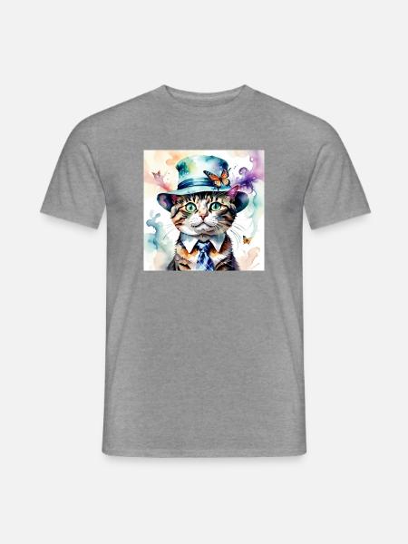 Monsieur Hercule - Männer T-Shirt - Graphit meliert