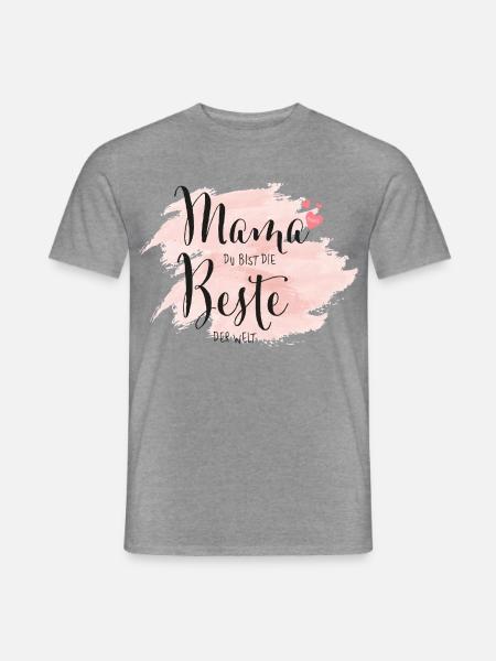 Maman Tu es la meilleure du monde - T-shirt homme - graphite chiné