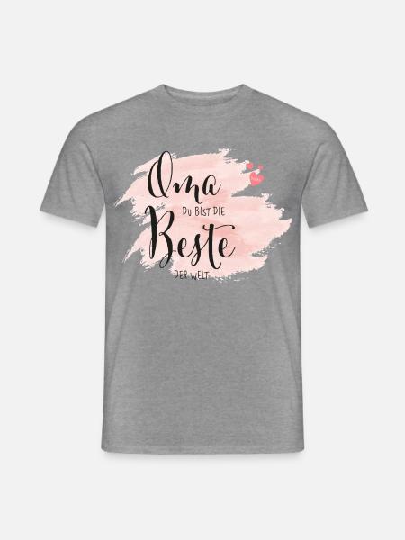 Grand-mère Tu es la meilleure du monde - T-shirt homme - graphite chiné
