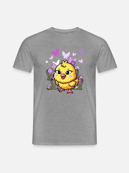 poussin Pâques enfant enfants - T-shirt homme - graphite chiné