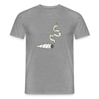 Joint Tüte - Männer T-Shirt - Graphit meliert - Vorne - AI Model Male 178 light (178cm)