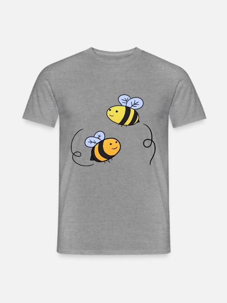 Baby Bee - Männer T-Shirt - Graphit meliert