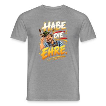 Habe Die Ehre Bavarian Charme - Männer T-Shirt - Graphit meliert - Vorne - AI Model Male 178 light (178cm)