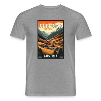 Erleben Sie den alpinen Charme von Alpbach in Österreich - Männer T-Shirt - Graphit meliert - Vorne - AI Model Male 178 light (178cm)