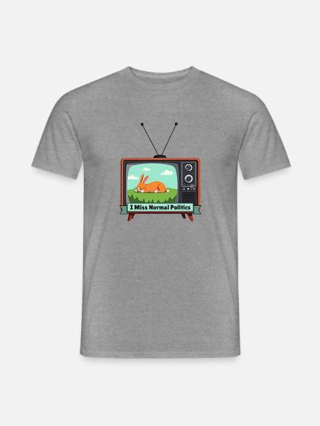 I Miss Normal Politics - Männer T-Shirt - Graphit meliert