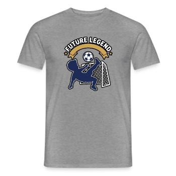 Zukünftige Legende – Backyard Soccer Kid Abzeichen - Männer T-Shirt - Graphit meliert - Vorne - AI Model Male 178 light (178cm)