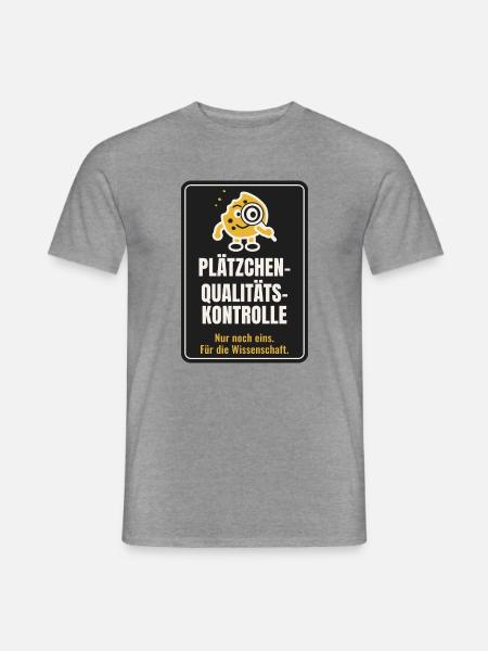 Plätzchen-Qualitätskontrolle - Männer T-Shirt - Graphit meliert