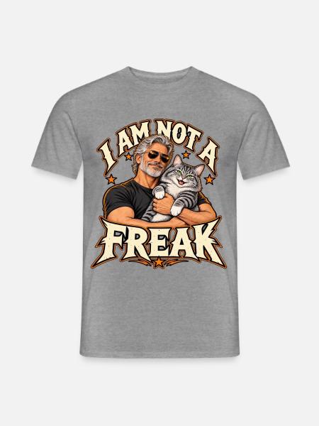 I Am Not A Freak - Männer T-Shirt - Graphit meliert