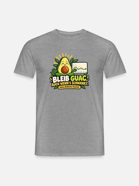 Guac Motivation Avocado Grafik - Männer T-Shirt - Graphit meliert