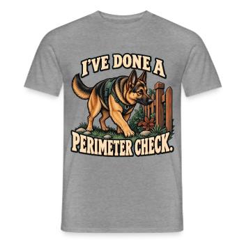 Deutsche Schäferhund-Patrouille - Männer T-Shirt - Graphit meliert - Vorne - AI Model Male 178 light (178cm)