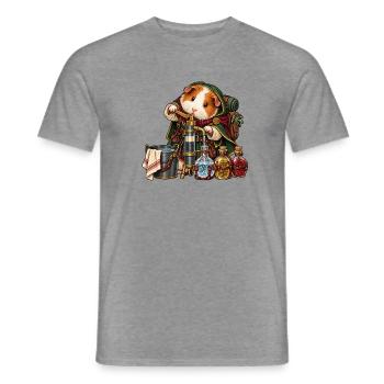 Meerschweinchen-Alchemist mit Zaubertränken - Männer T-Shirt - Graphit meliert - Vorne - AI Model Male 178 light (178cm)