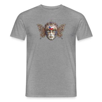 Goldene Flügel maskieren Chile - Männer T-Shirt - Graphit meliert - Vorne - AI Model Male 178 light (178cm)