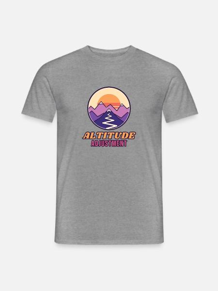 Höhenanpassung - Männer T-Shirt - Graphit meliert