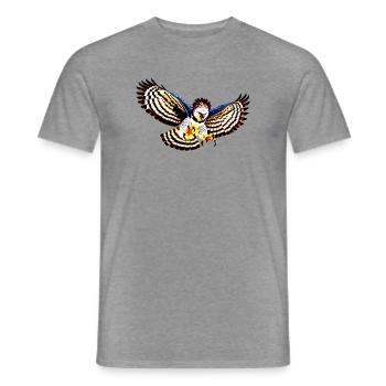 Harpyie fliegt - Männer T-Shirt - Graphit meliert - Vorne - AI Model Male 178 light (178cm)