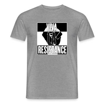 Viva La Resistance (Version 2) - Männer T-Shirt - Graphit meliert - Vorne - AI Model Male 178 light (178cm)