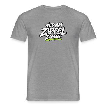 Ned am Zipfelzang - Männer T-Shirt - Graphit meliert - Vorne - AI Model Male 178 light (178cm)