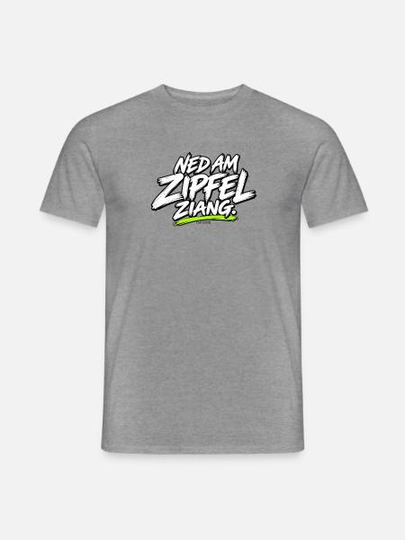 Ned am Zipfelzang - Männer T-Shirt - Graphit meliert