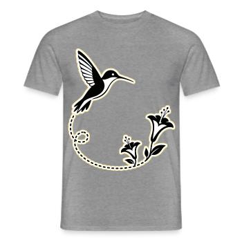 TINY WING PATROL - Männer T-Shirt - Graphit meliert - Vorne - AI Model Male 178 light (178cm)
