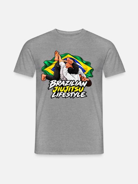 Kimura – BJJ Brasilianischer Jiu-Jitsu-Lebensstil - Männer T-Shirt - Graphit meliert