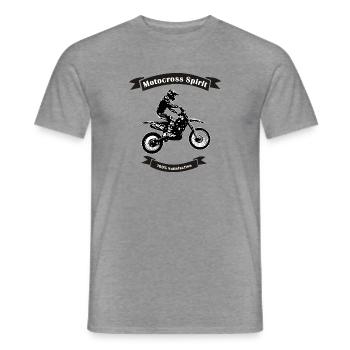 motocross spirit - Männer T-Shirt - Graphit meliert - Vorne - AI Model Male 178 light (178cm)