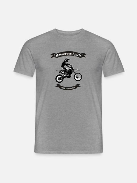 motocross spirit - Männer T-Shirt - Graphit meliert