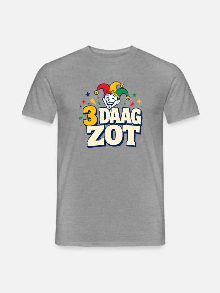 3 Tage verrückt – Karneval Limburg - Männer T-Shirt - Graphit meliert