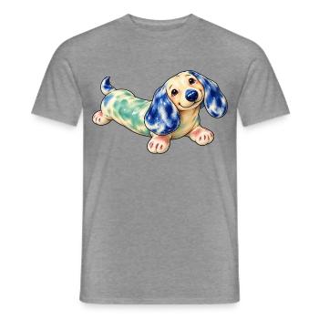 Piesek_SpokoLoko - Männer T-Shirt - Graphit meliert - Vorne - AI Model Male 178 light (178cm)