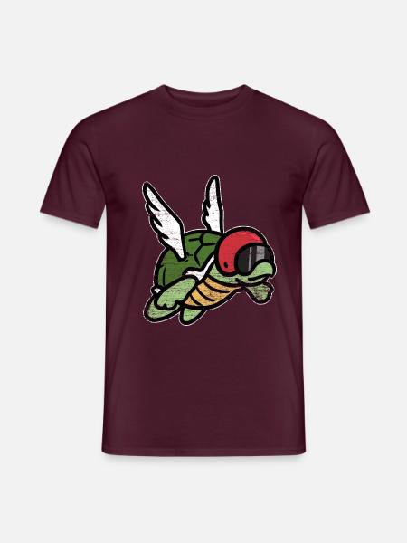Gemächliche Meeresschildkröte Ozean - Männer T-Shirt - Ziegelrot