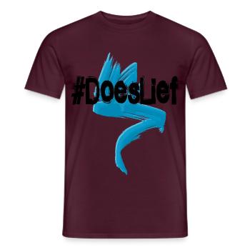 Respektiert Relief – drückt dein Herz aus – respektiert - Männer T-Shirt - Ziegelrot - Vorne - AI Model Male 178 light (178cm)
