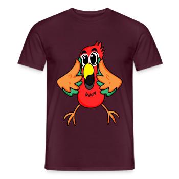 Papagei Dschungel - Männer T-Shirt - Ziegelrot - Vorne - AI Model Male 178 light (178cm)